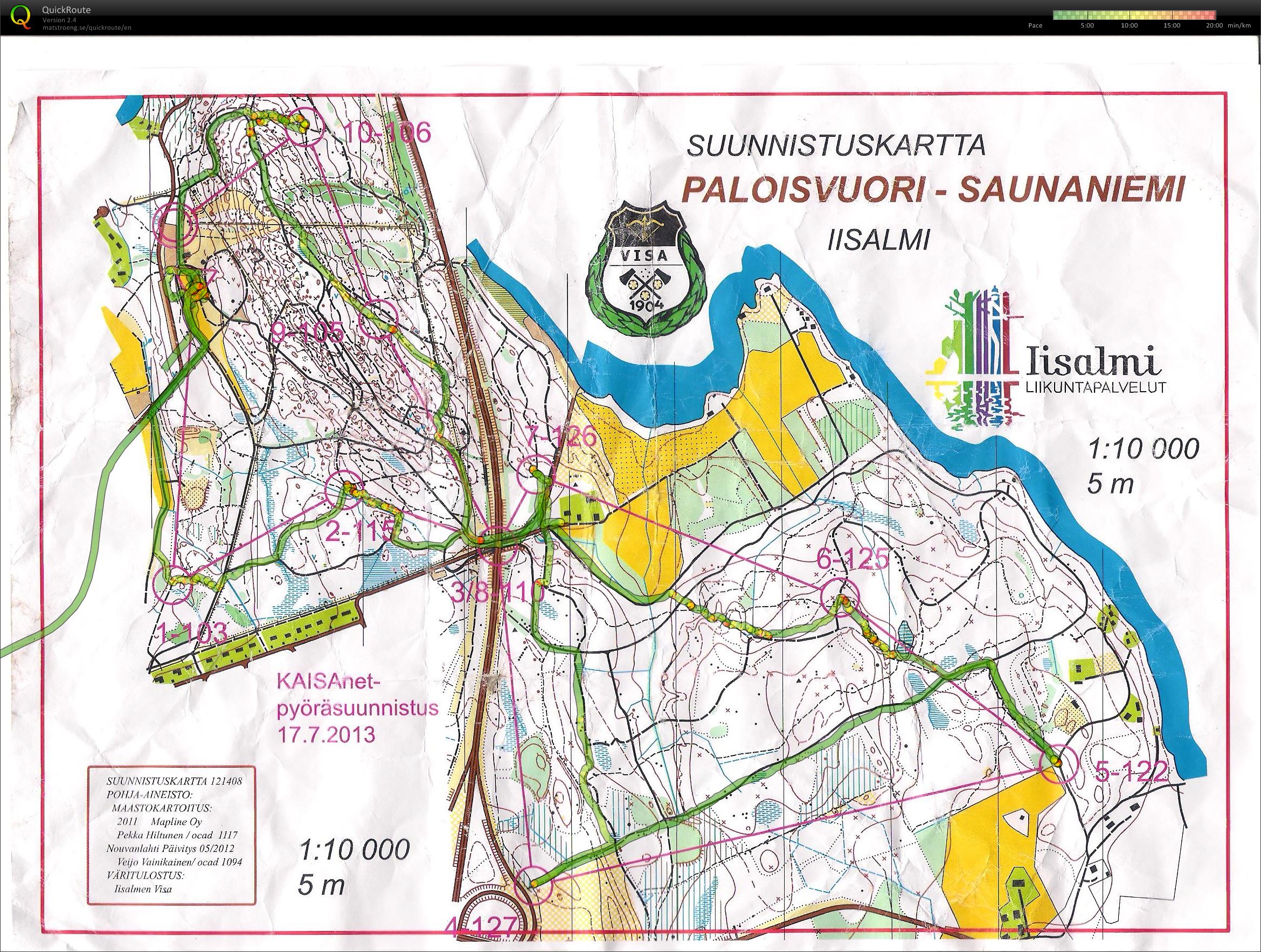 Iisalmi Pyöräsuunnistus 17-7-2013 (16.07.2013)