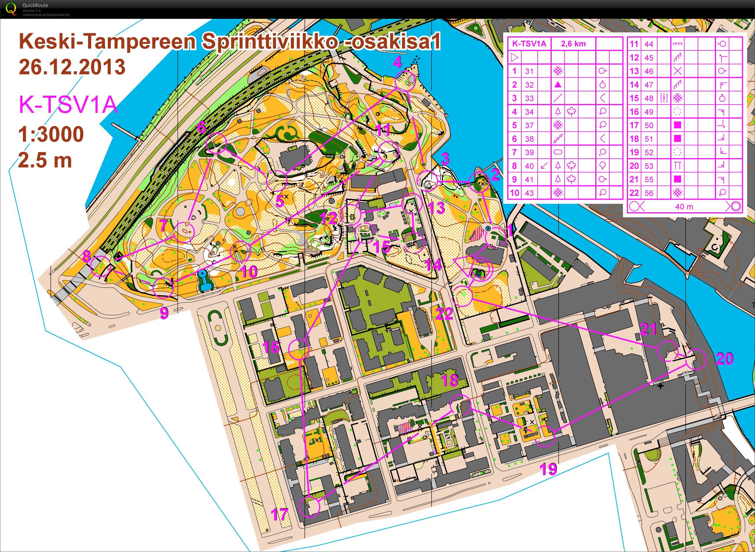 Keski-Tampereen sprinttiviikko osakisa 1 rata A (26/12/2013)