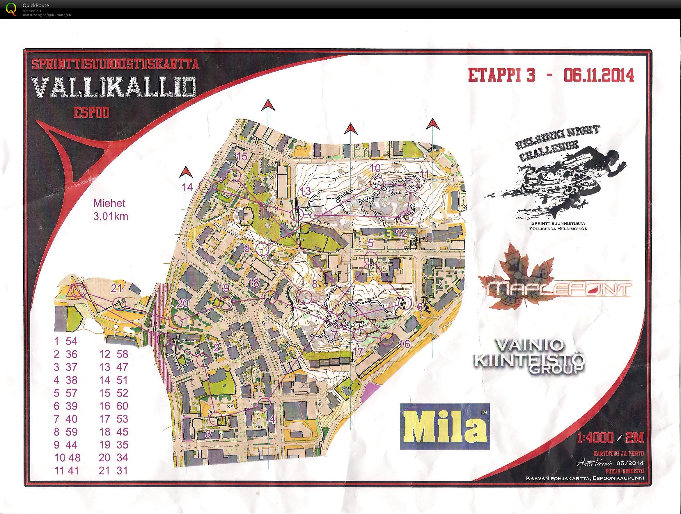 Helsinki Night Challenge Vallikallio Nov 2014 (06.11.2014)
