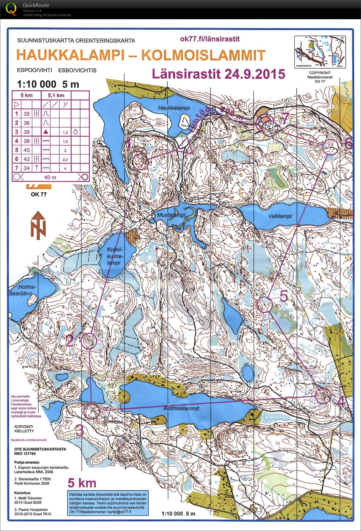 OC Puisto yömestaruus (24/09/2015)