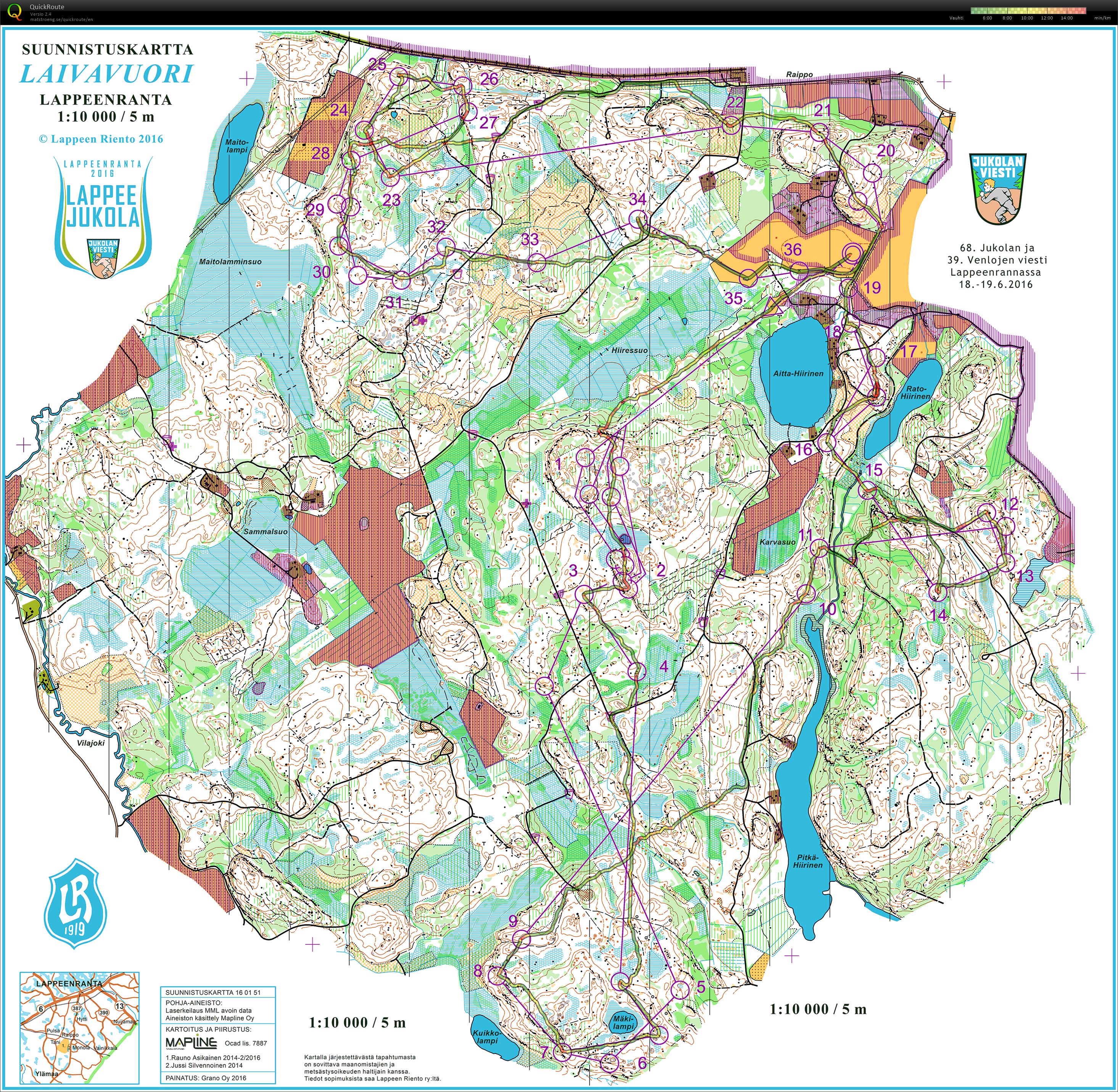 Lappee-Jukola, 7th leg (22/06/2016)