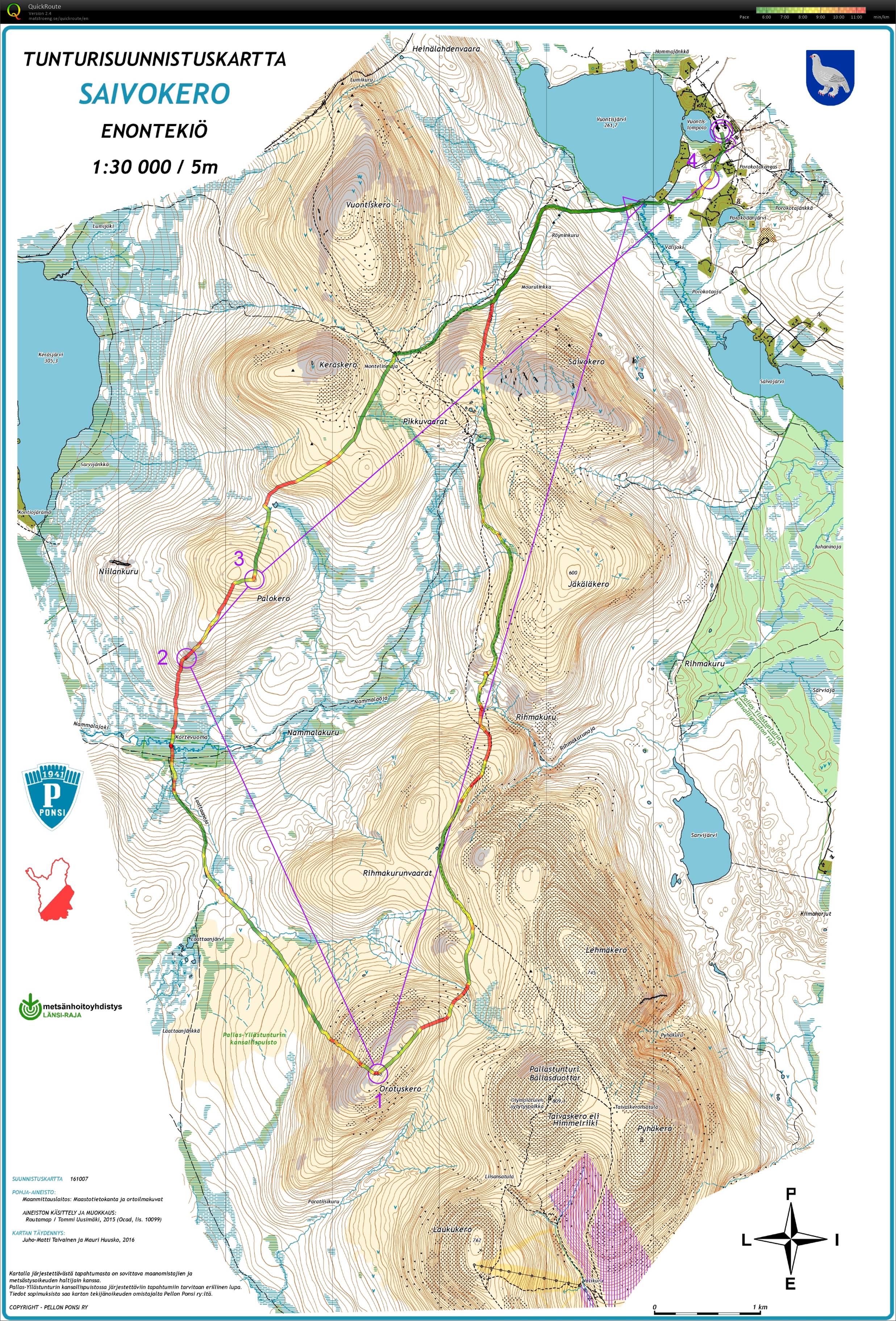Tunturisuunnistus 2016 Vuontispirtti Day 1 (06/08/2016)