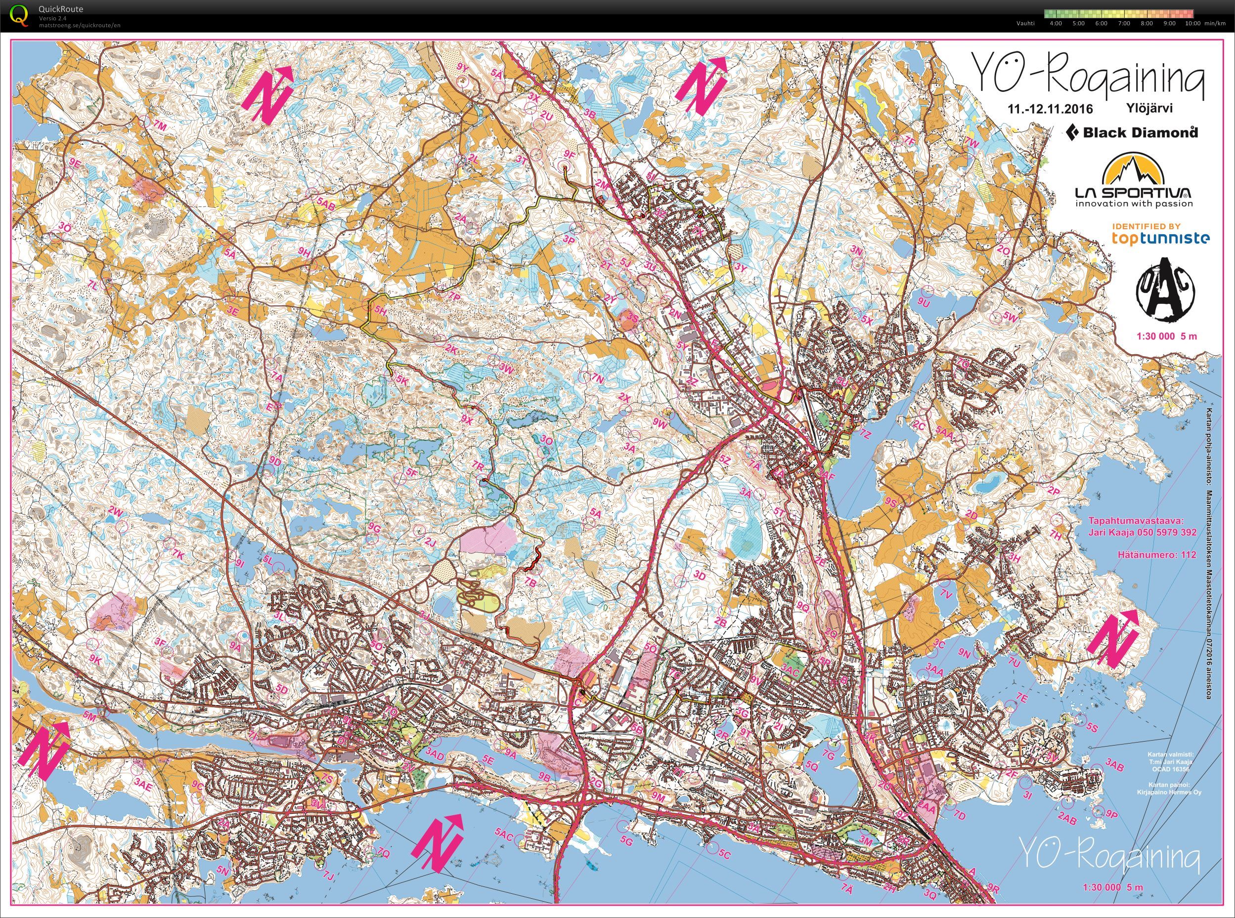 Yö-rogaining 2016 (11/11/2016)