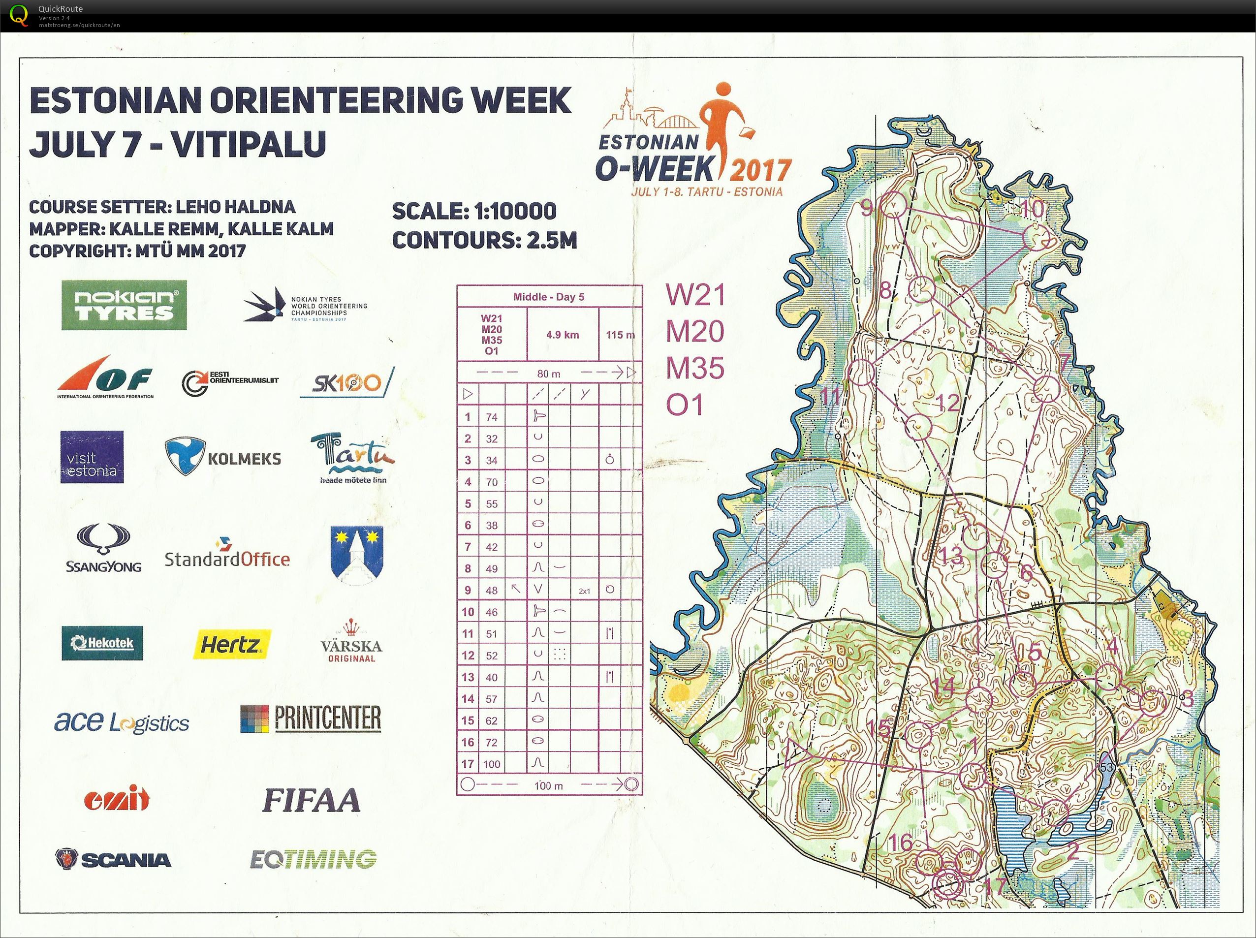 Estonian O-Week (07/07/2017)