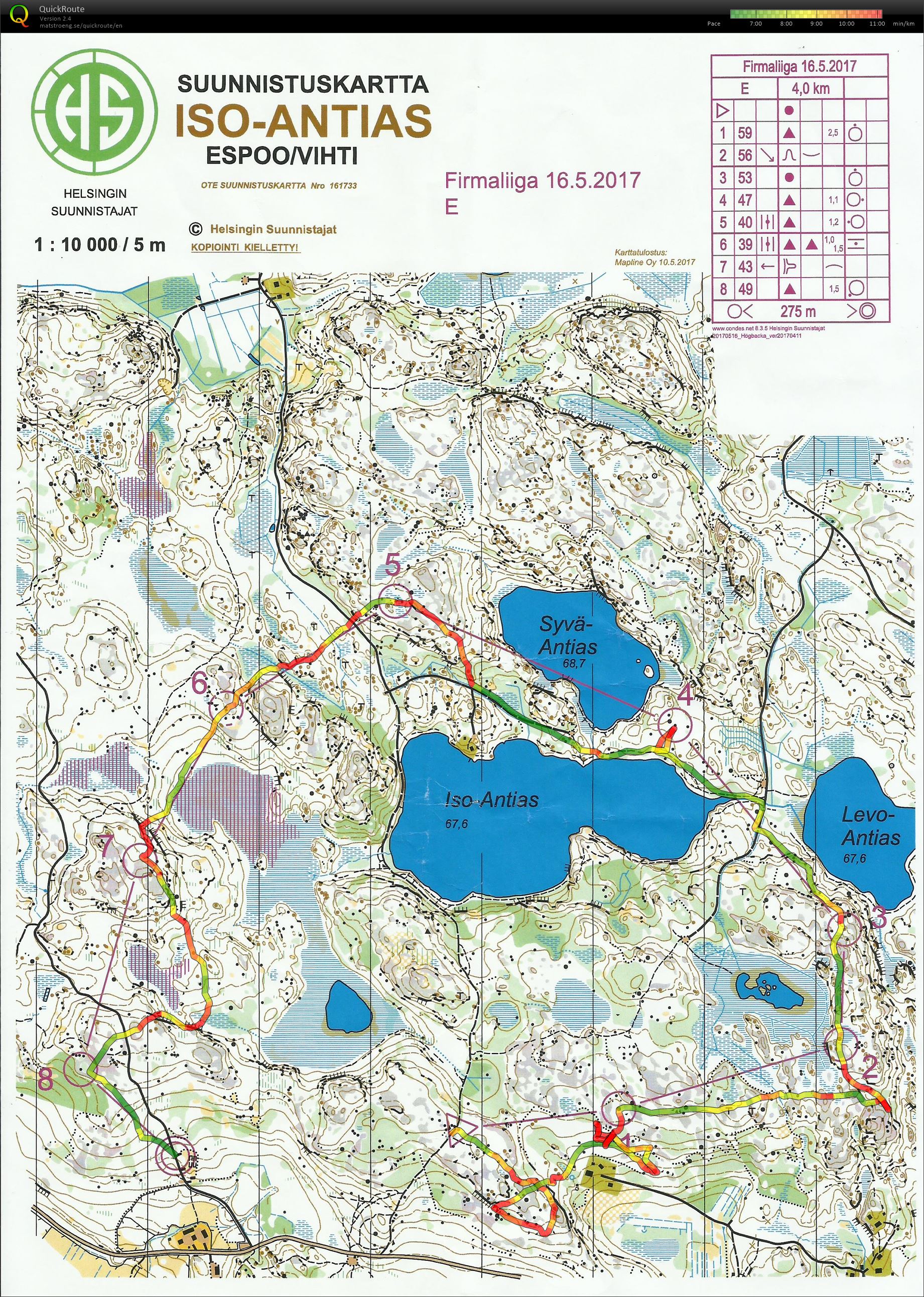 Firmaliiga 2/2017 Haukkalampi  (16/05/2017)