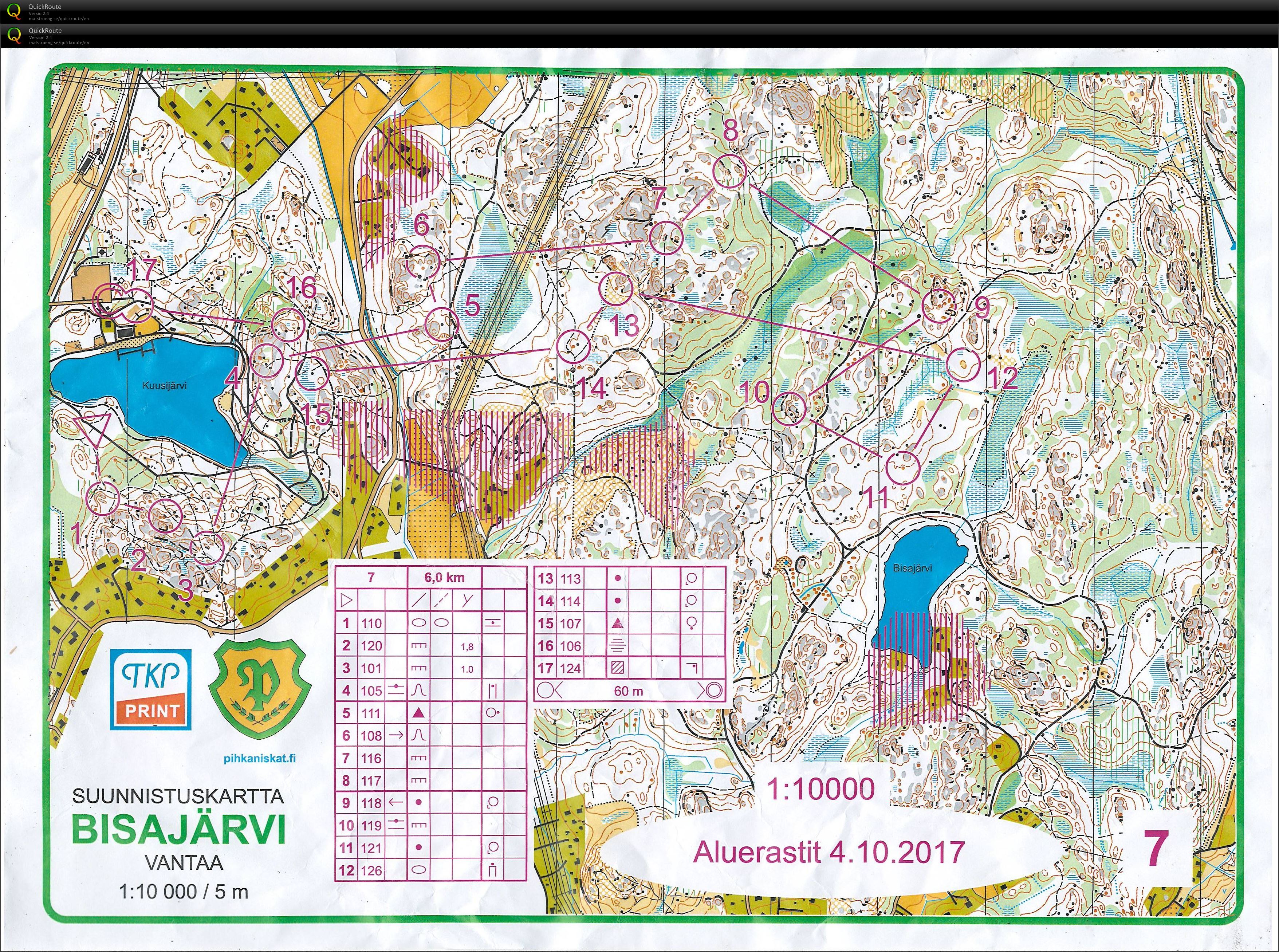OCPuisto yömestaruuskisat Kuusijärvi (2017-10-04)