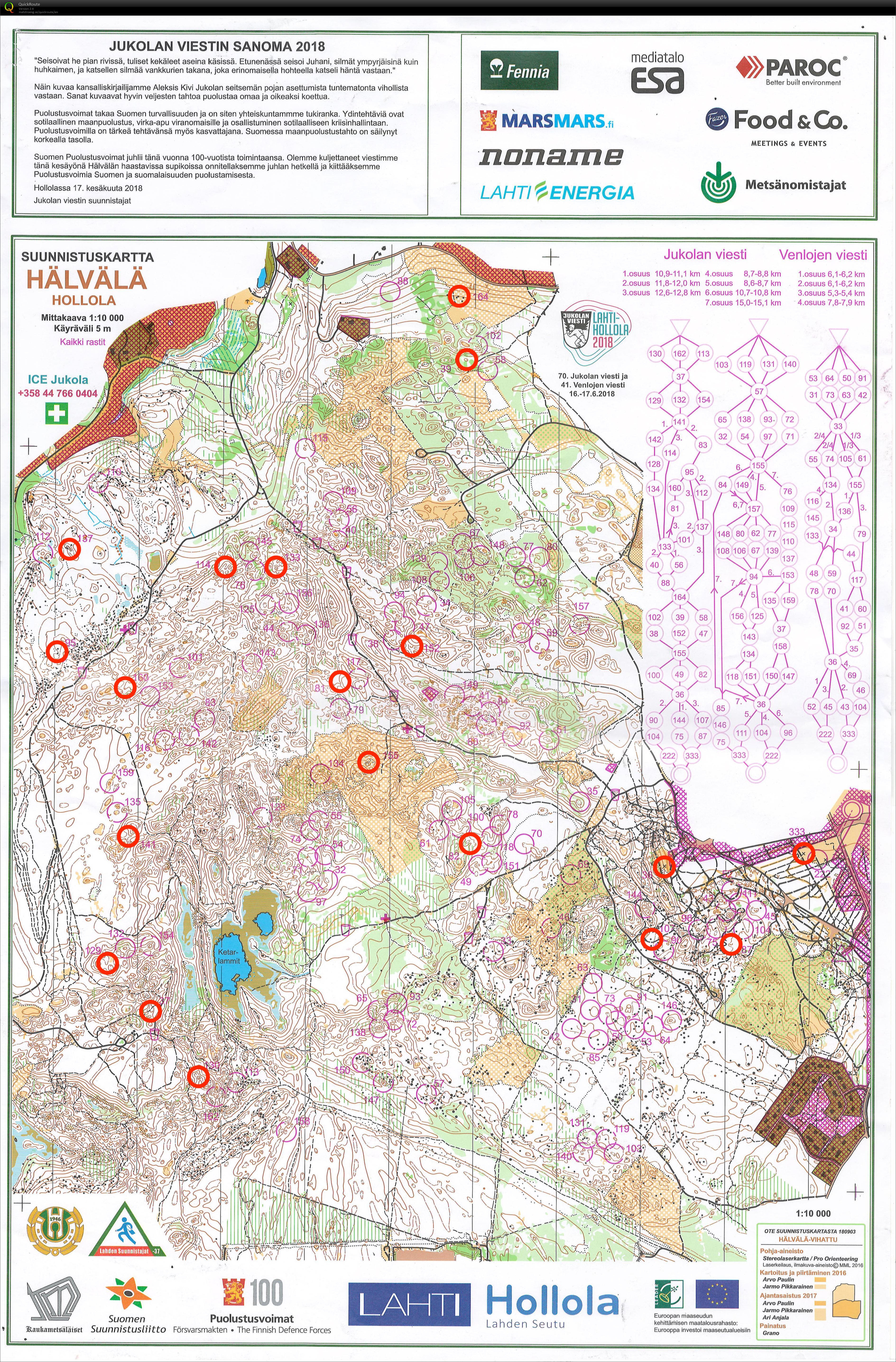 Jukola 2018 3. osuus (17/06/2018)