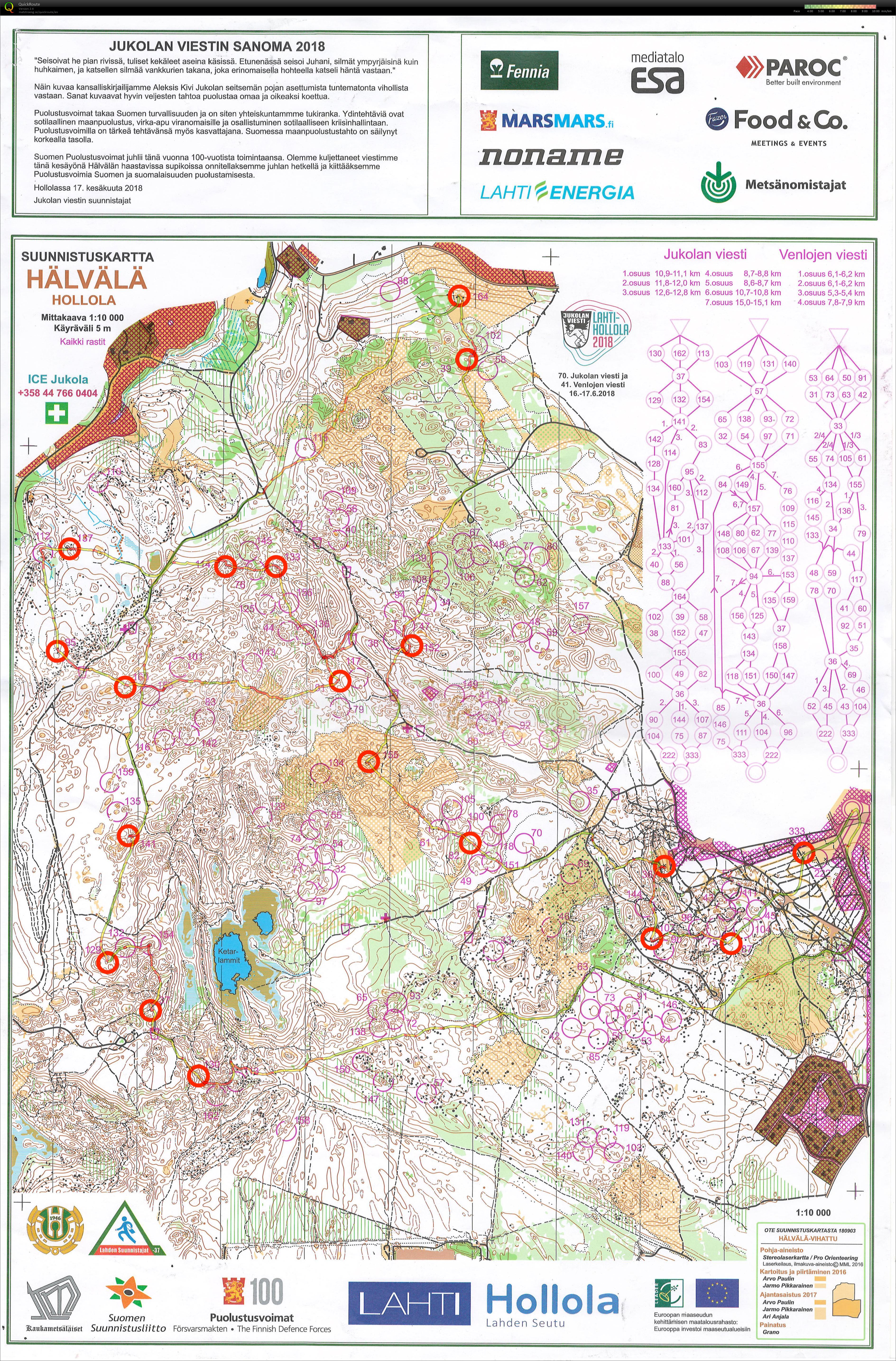 Jukola 2018 3. osuus (17/06/2018)