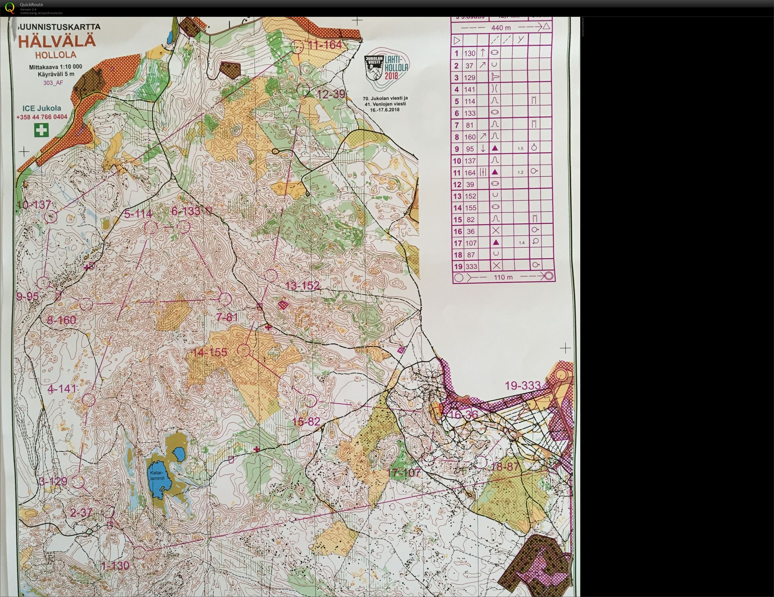 Hollola-Jukola 2018, 3.osuus (17/06/2018)