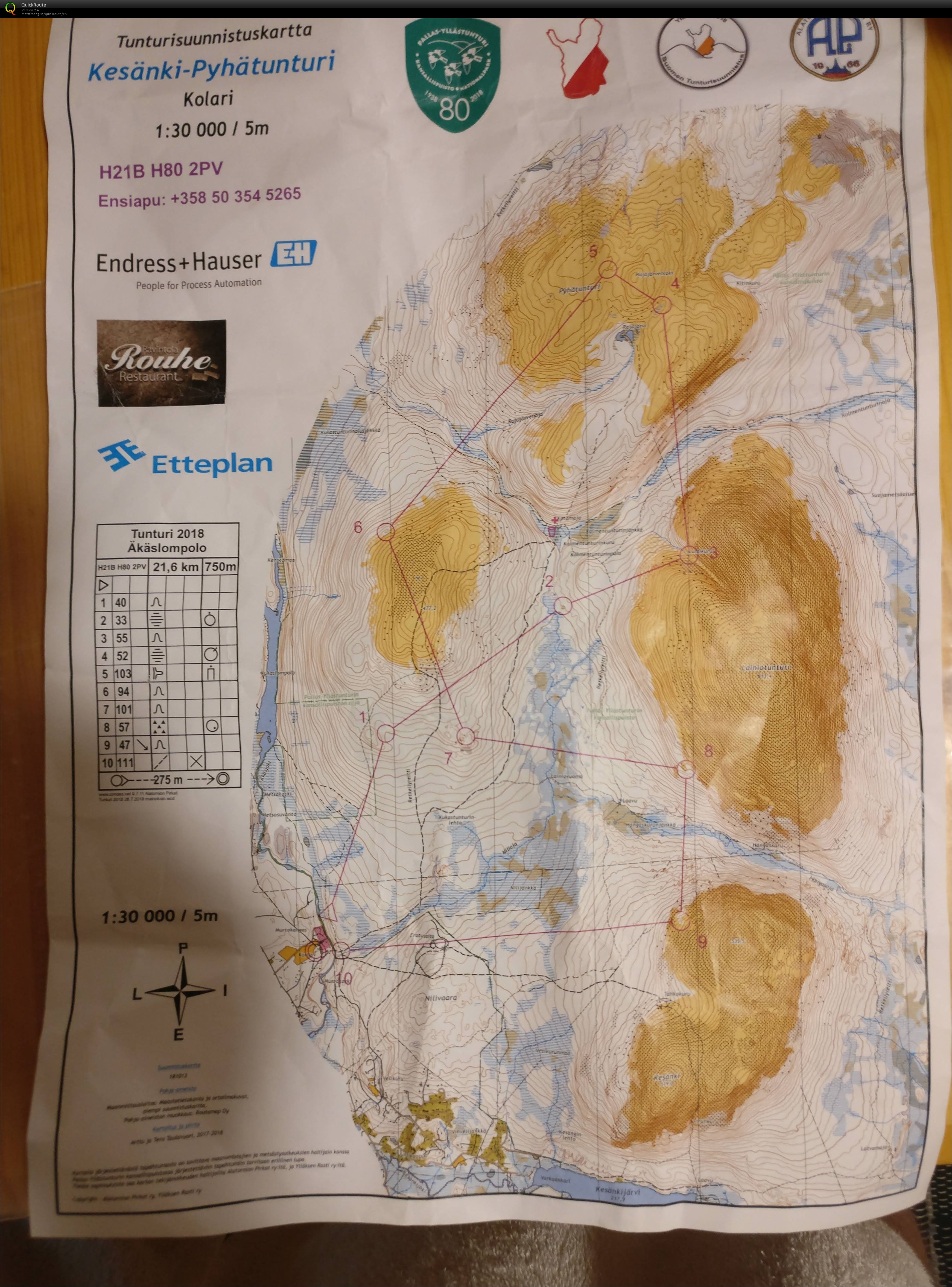 Tunturisuunnistus 2018 Day 2 (05-08-2018)