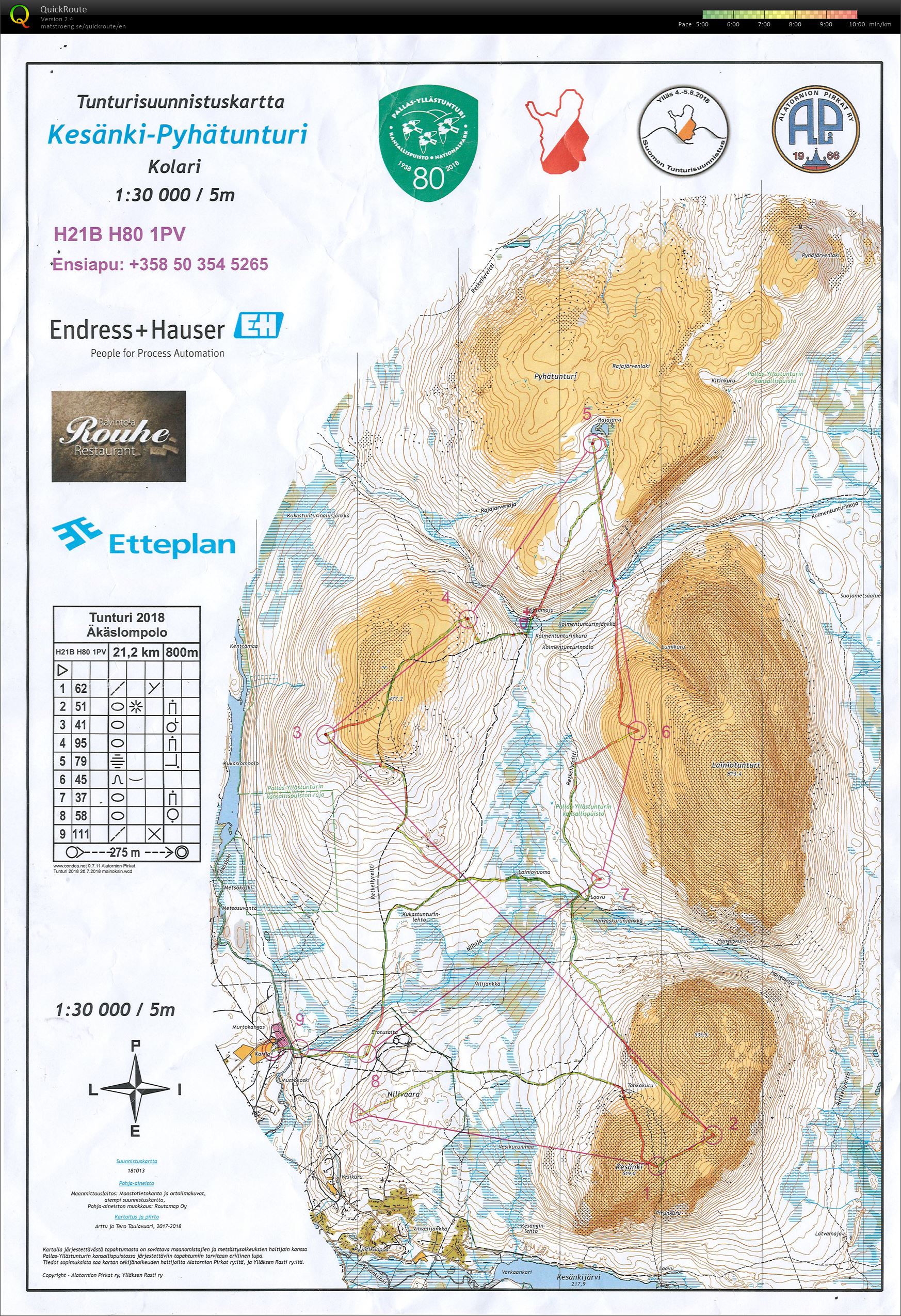 Tunturisuunnistus 2018 Day 1 (04/08/2018)