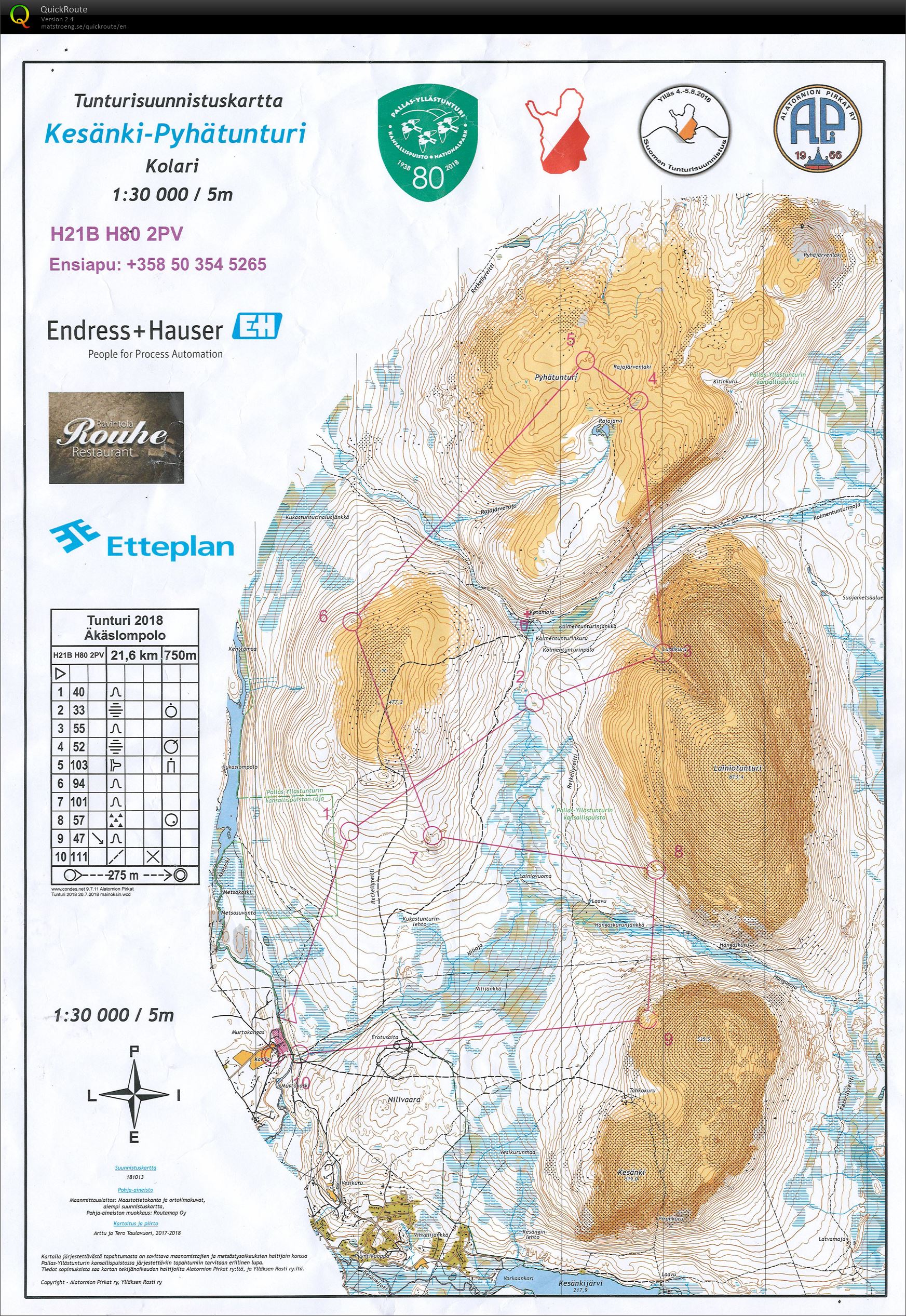 Tunturisuunnistus 2018 Day 2 (05/08/2018)