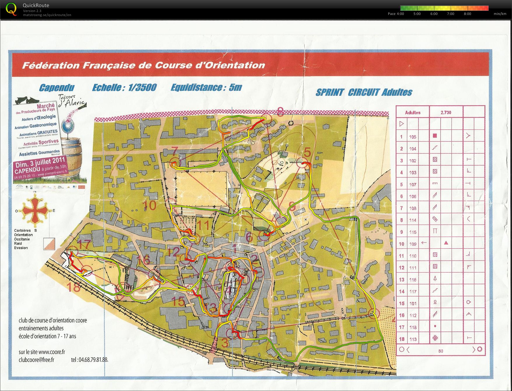 Capendu town sprint (2011-07-03)