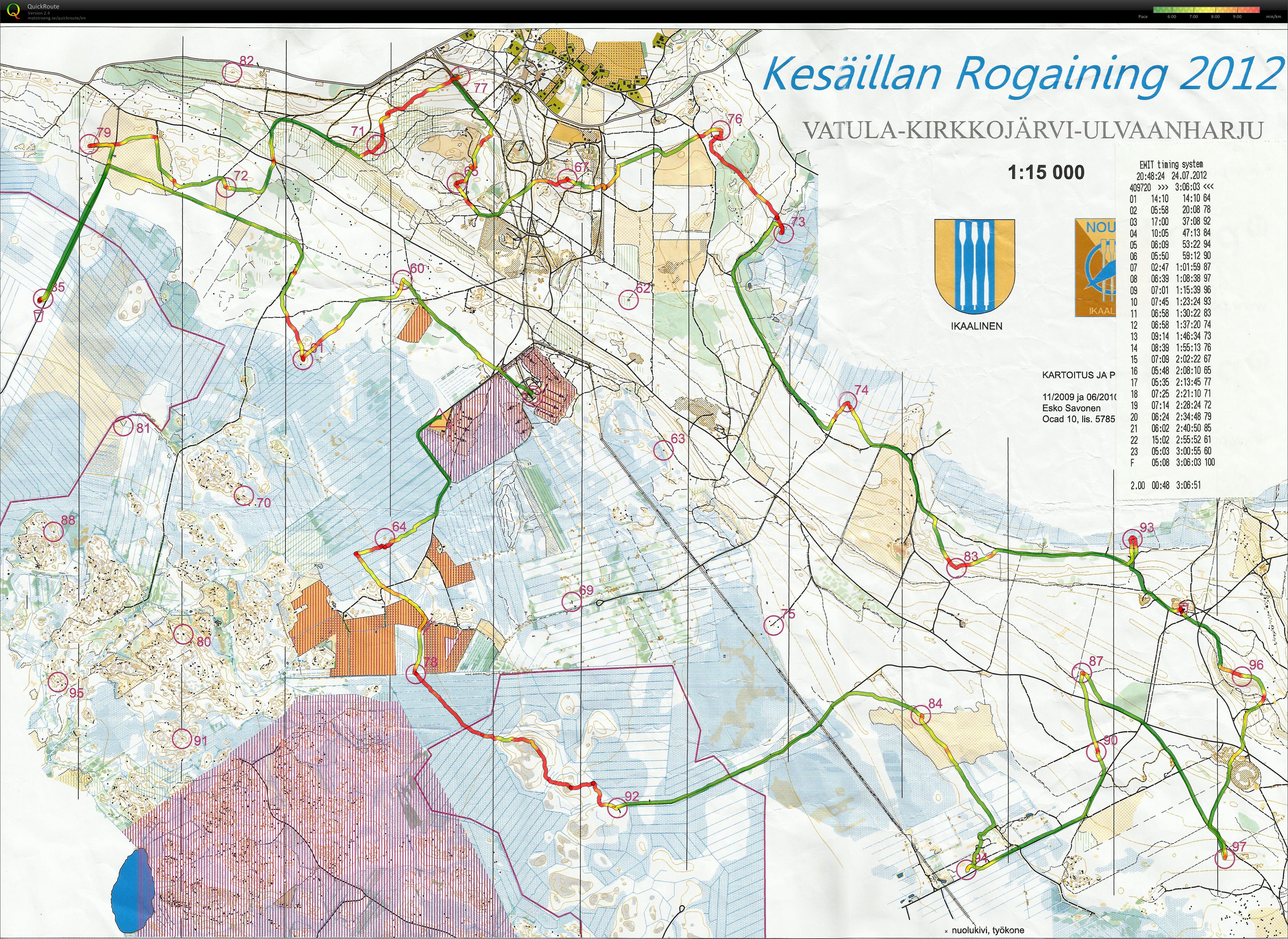 Kesäillan Rogaining 2012 (24.07.2012)